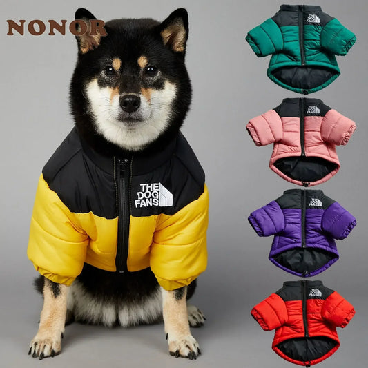 The Dog Fans Winter Dog Down Jacket – Warm Thick Vest Coat for Small and Medium Dogs