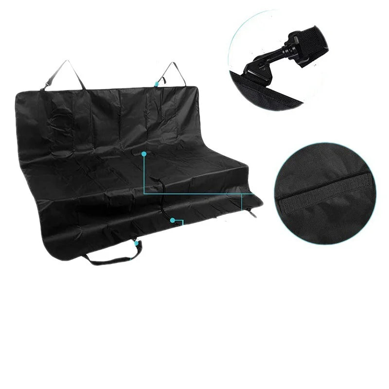 Car Rear Seat Dog Cover – Waterproof Pet Travel Hammock and Protector Mat for Car, Truck, and SUV