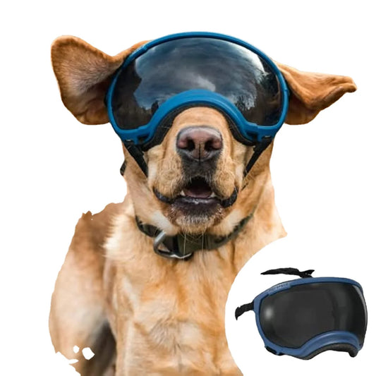 ATUBAN Adjustable Dog Goggles – Anti-UV, Breathable, Impact-Resistant Pet Sunglasses for Large and Small Breeds